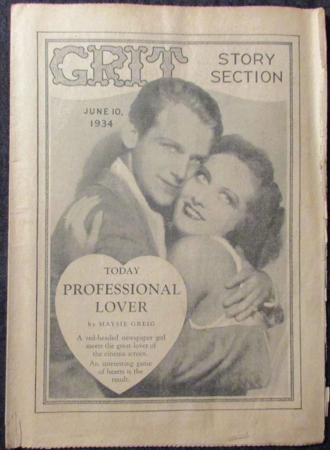 GRIT STORY SECTION magazine cover