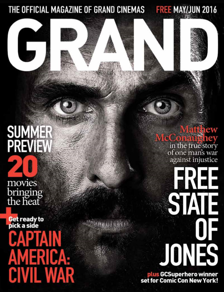 GRAND CINEMAS magazine side cover May/June 2016