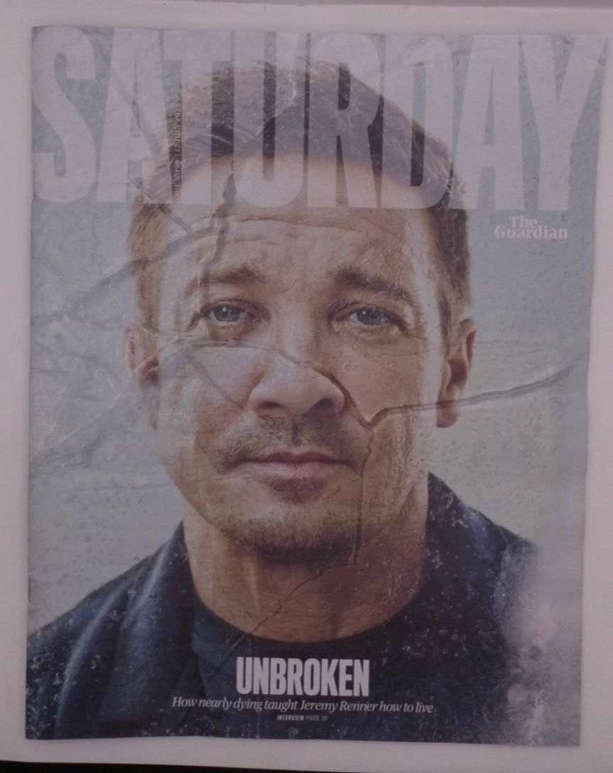 GUARDIAN SATURDAY magazine side cover 12 July 2025