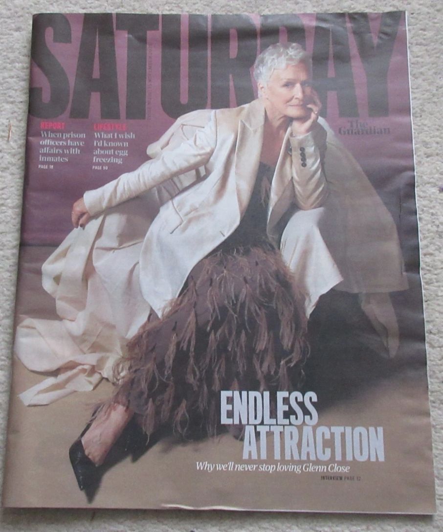 GUARDIAN SATURDAY magazine side cover 15 November 2025