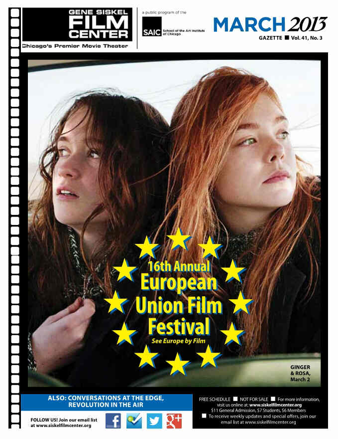 GENE SISKEL FILM CENTER magazine side cover March 2013