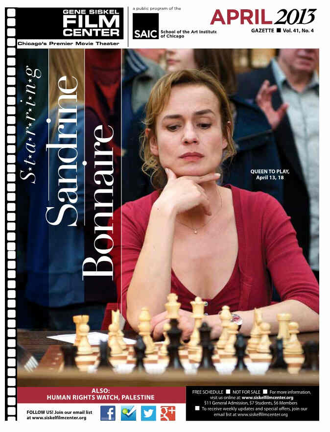 GENE SISKEL FILM CENTER magazine side cover April 2013