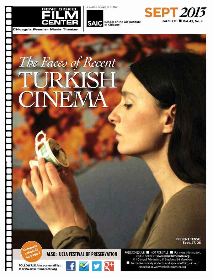 GENE SISKEL FILM CENTER magazine side cover September 2013