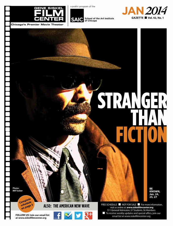 GENE SISKEL FILM CENTER magazine side cover January 2014
