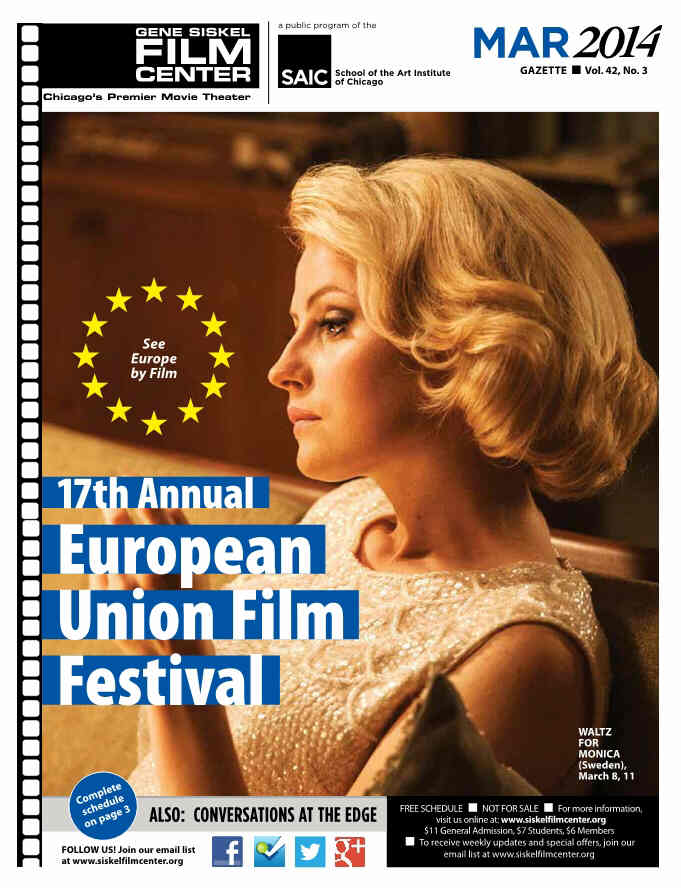 GENE SISKEL FILM CENTER magazine side cover March 2014