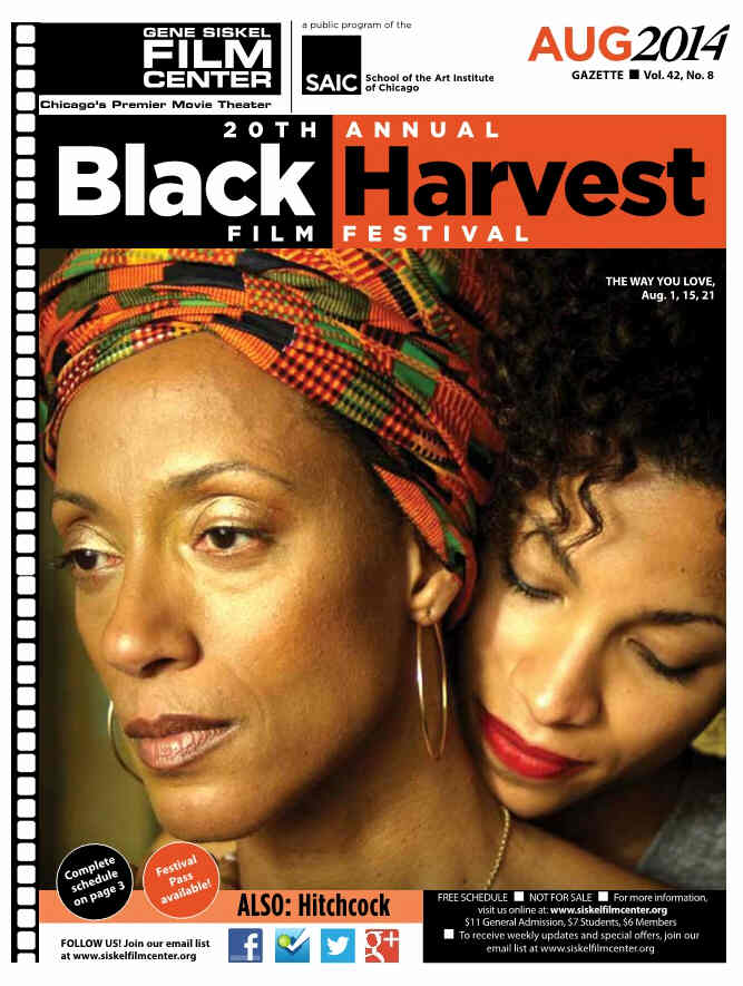 GENE SISKEL FILM CENTER magazine side cover August 2014