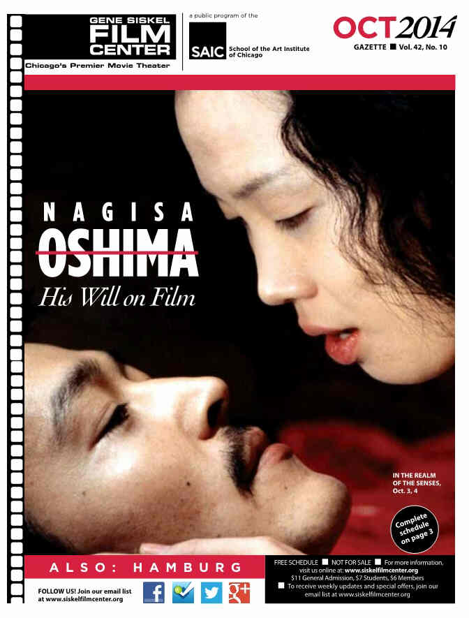 GENE SISKEL FILM CENTER magazine side cover October 2014