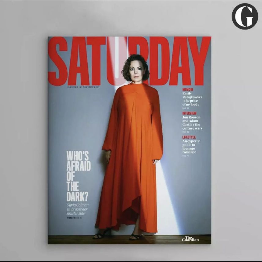 GUARDIAN SATURDAY magazine side cover Issue 8 13 November 2021