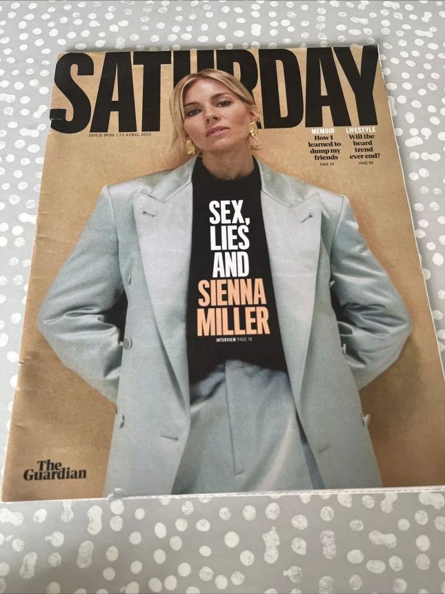 GUARDIAN SATURDAY magazine side cover Issue 30 23 April 2022