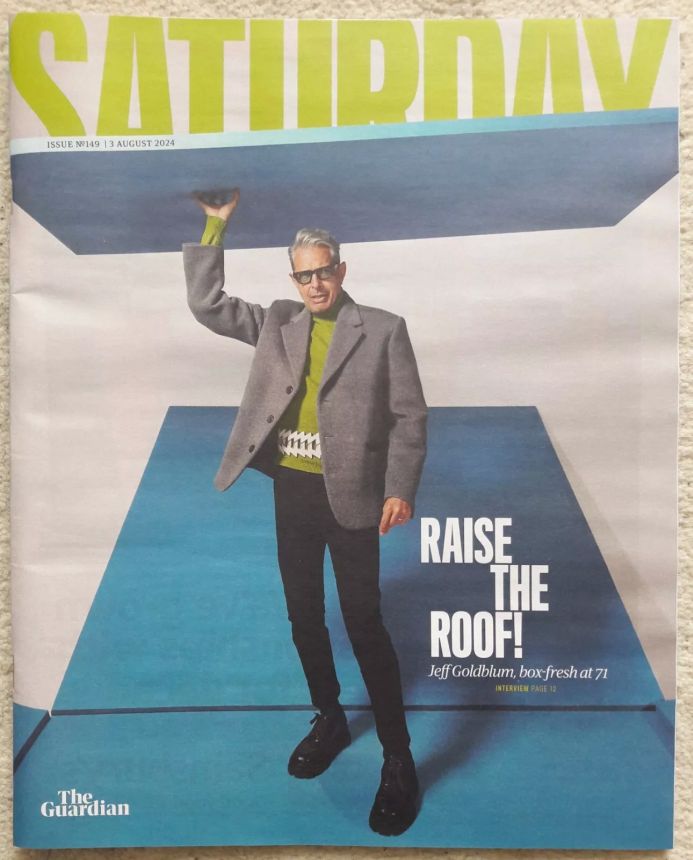 GUARDIAN SATURDAY magazine side cover 3 August 2024