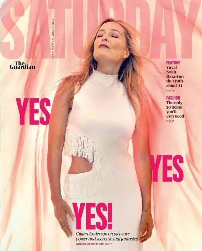 GUARDIAN SATURDAY magazine side cover 24 August 2024