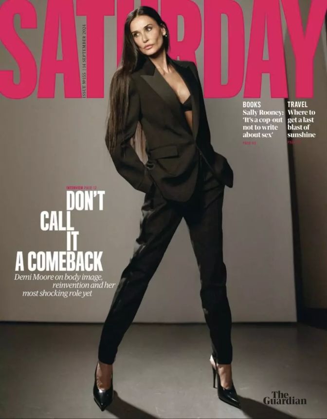 GUARDIAN SATURDAY magazine side cover 14 September 2024