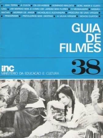 GUIA DE FILMES magazine side cover Issue 38  1972