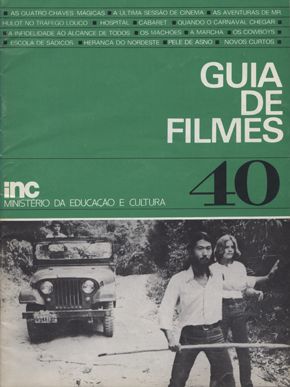 GUIA DE FILMES magazine side cover Issue 40  1972
