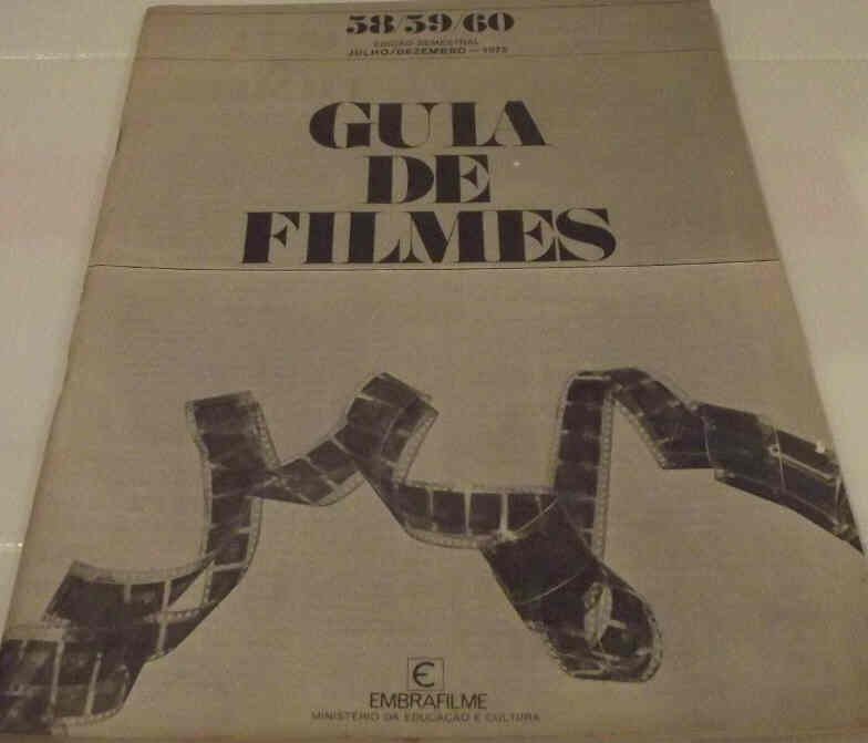 GUIA DE FILMES magazine side cover Issue 58-60 July-December 1975