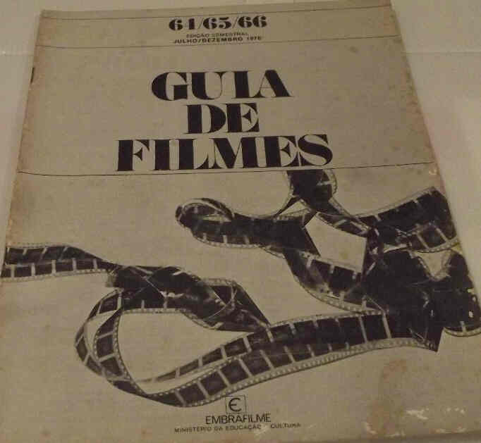 GUIA DE FILMES magazine side cover Issue 64-66 July-December 1976
