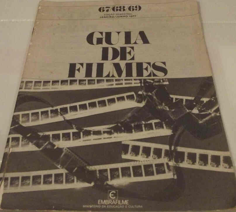 GUIA DE FILMES magazine side cover Issue 67-69 January-June 1977
