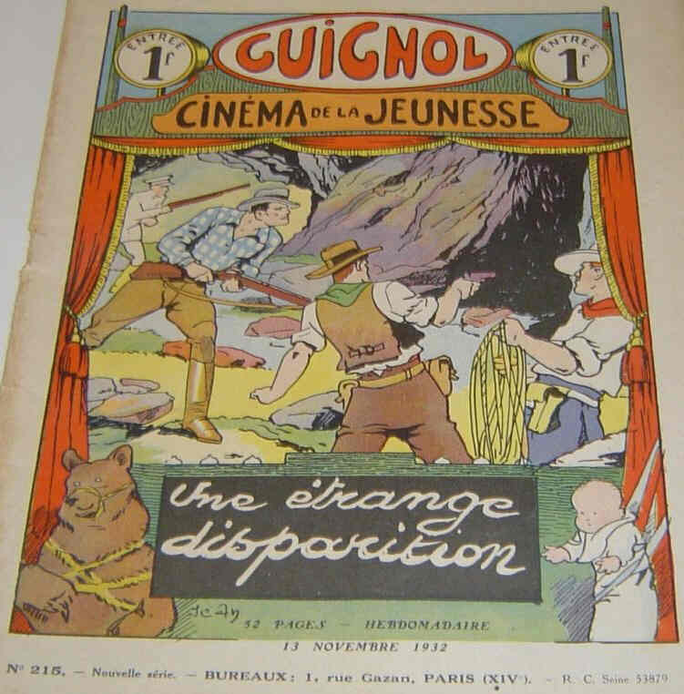 GUIGNOL magazine side cover Issue 215 13 November 1932