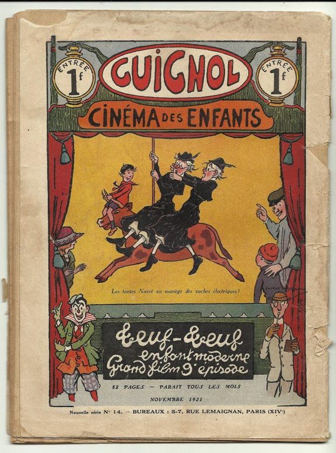 GUIGNOL magazine side cover Issue 14 November 1921