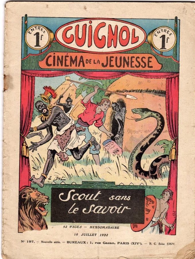 GUIGNOL magazine side cover Issue 197 10 July 1932