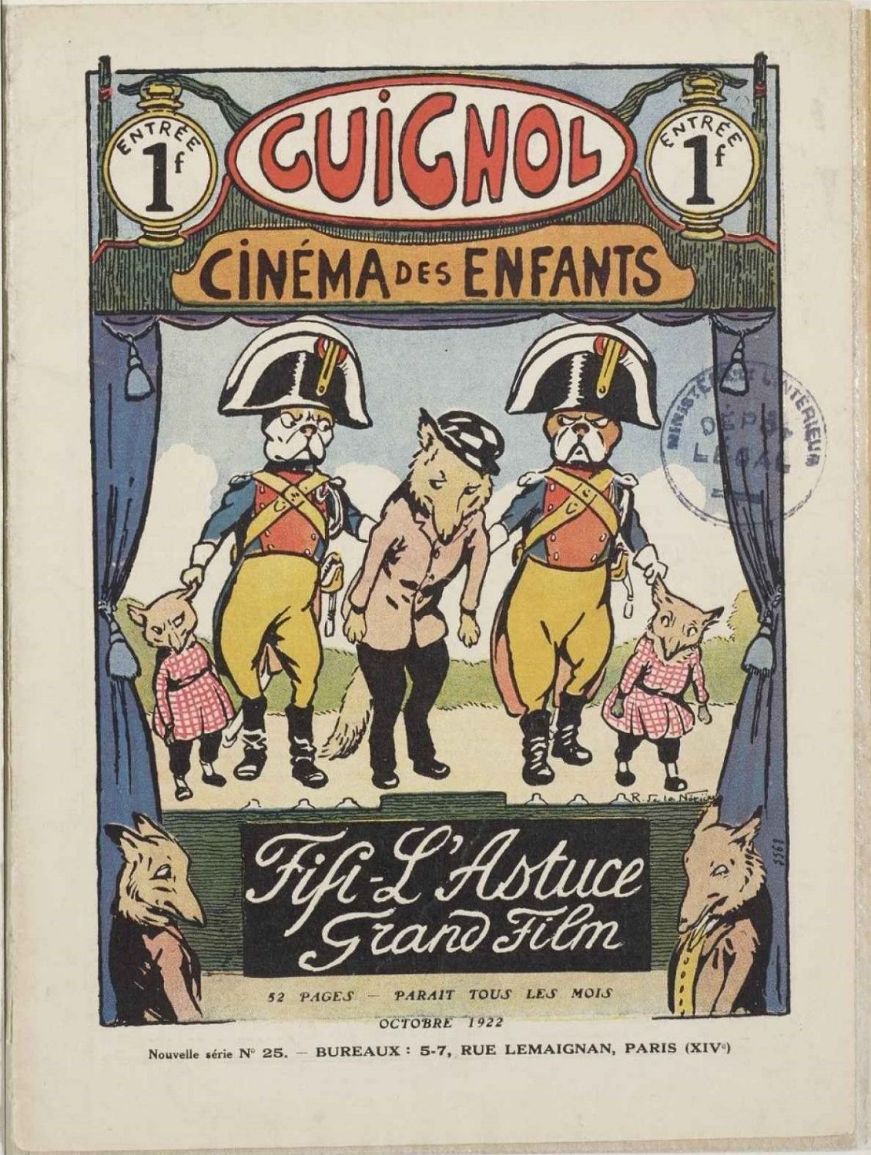 GUIGNOL magazine side cover Issue 25  October 1922