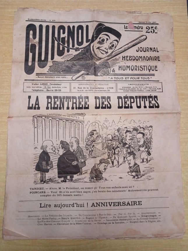 GUIGNOL magazine side cover 14 May 1927