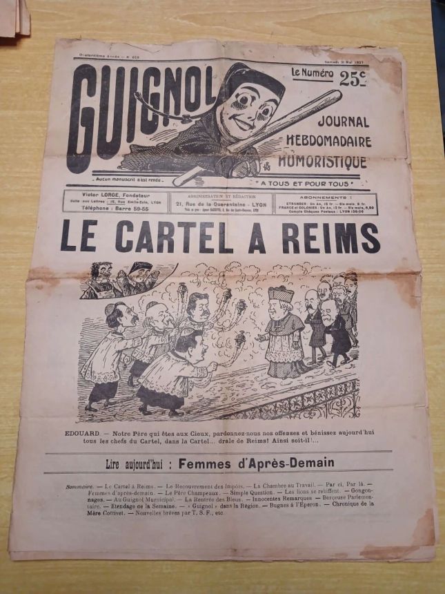 GUIGNOL magazine side cover 21 May 1927