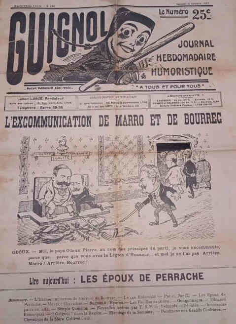 GUIGNOL magazine side cover 15 October 1927