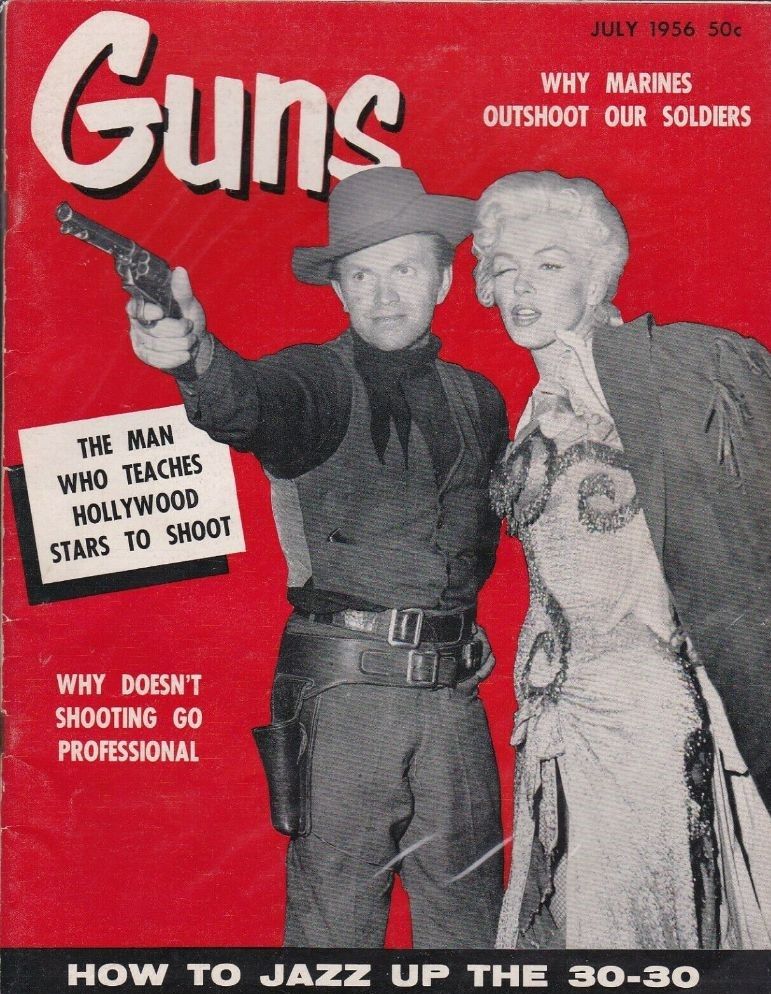 GUNS magazine side cover  July 1956