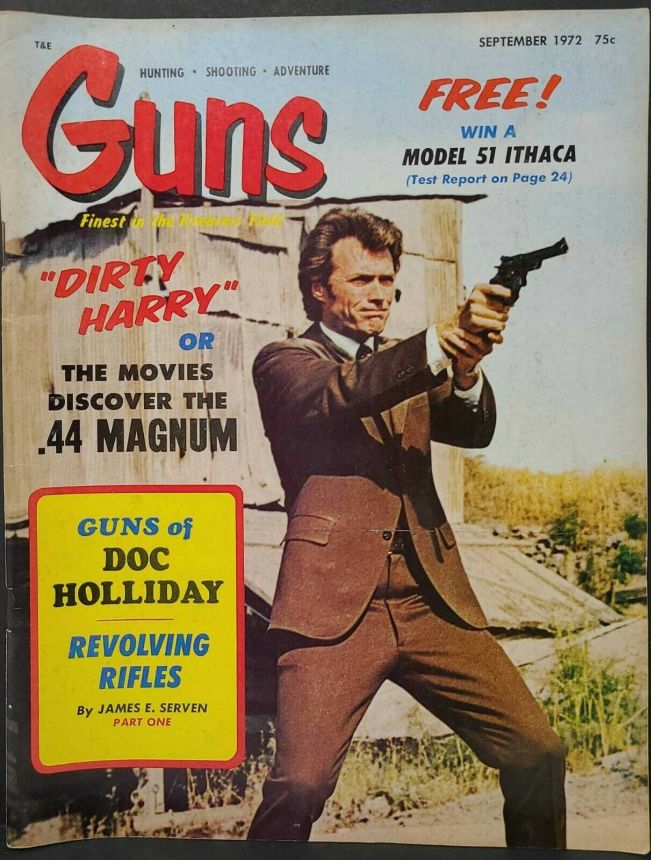 GUNS magazine side cover  September 1972