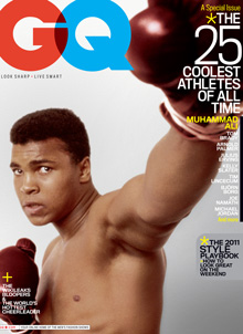 GENTLEMENS QUARTERLY magazine side cover February 2011