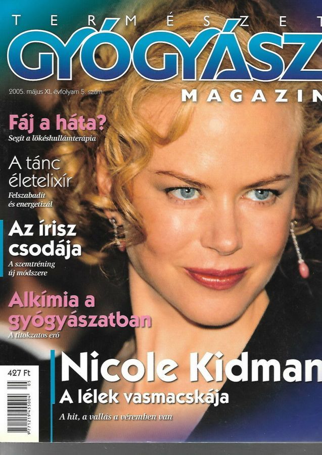 TERMESZET GYOGYASZ magazine side cover  May 2005