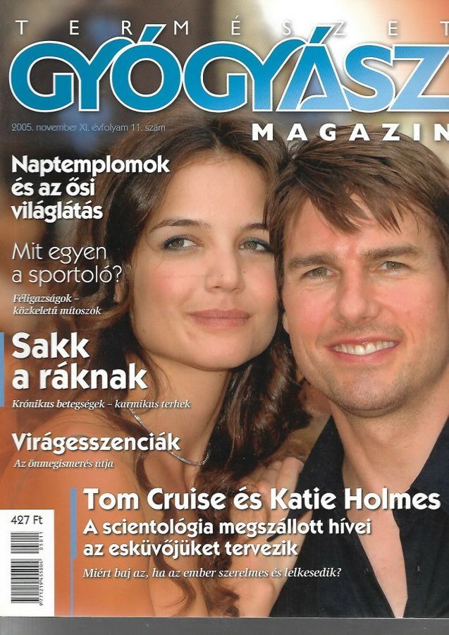 TERMESZET GYOGYASZ magazine side cover  November 2005