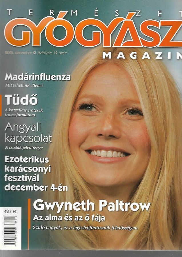 TERMESZET GYOGYASZ magazine side cover  December 2005