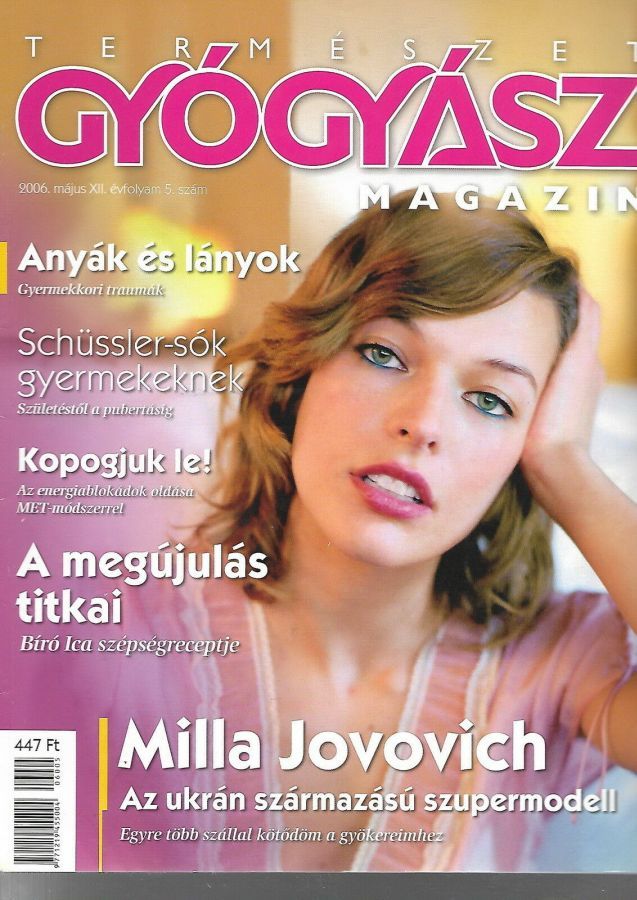TERMESZET GYOGYASZ magazine side cover  May 2006