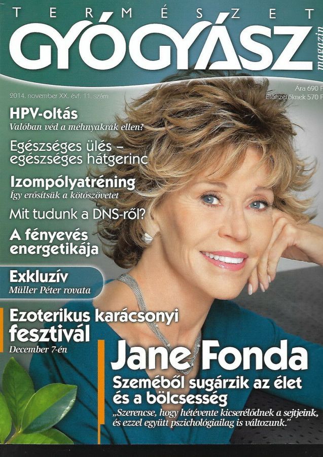 TERMESZET GYOGYASZ magazine side cover  November 2014