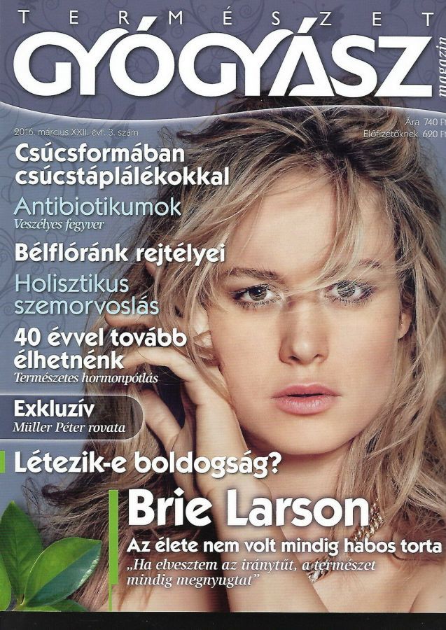 TERMESZET GYOGYASZ magazine side cover  March 2016