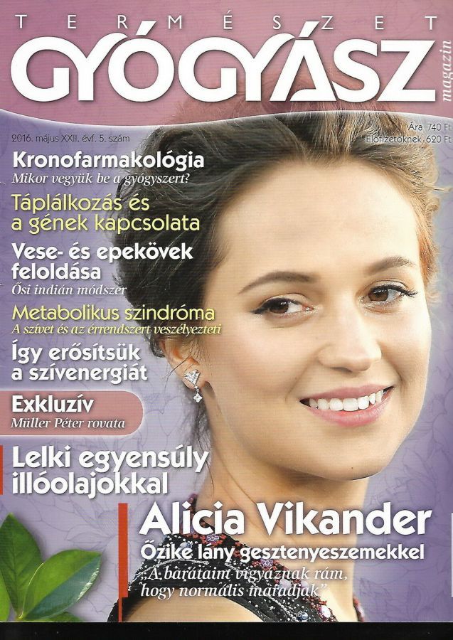 TERMESZET GYOGYASZ magazine side cover  May 2016