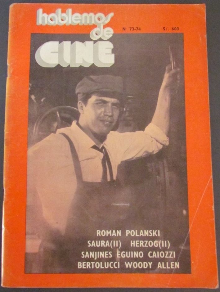 HABLEMOS DE CINE magazine side cover Issue 73/74 June 1981