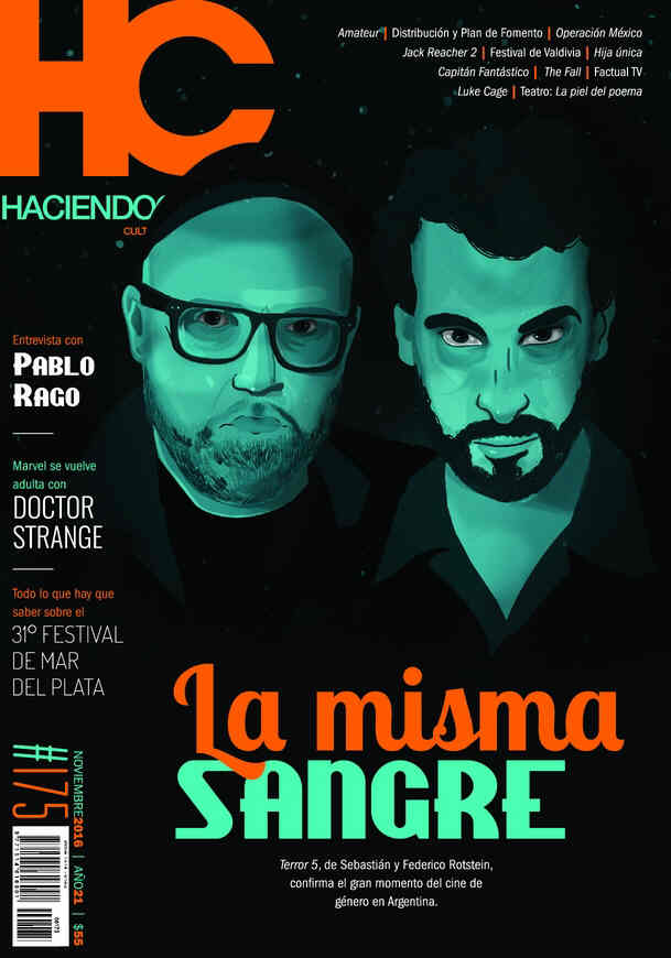 HACIENDO CINE magazine side cover Issue 175 November 2016
