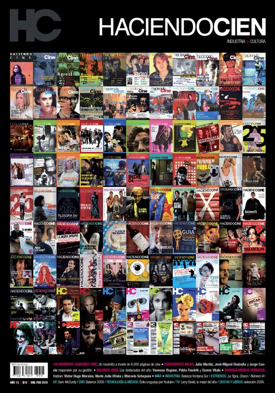 HACIENDO CINE magazine side cover Issue 100 January/February 2010