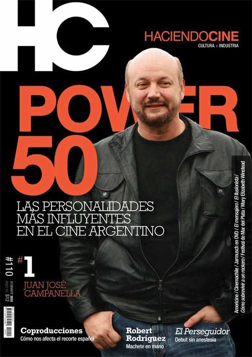 HACIENDO CINE magazine side cover Issue 110 December 2010