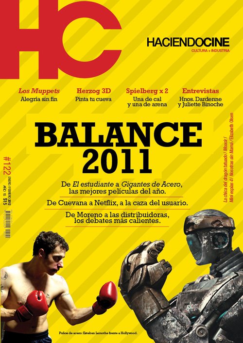 HACIENDO CINE magazine side cover Issue 122 January/February 2012