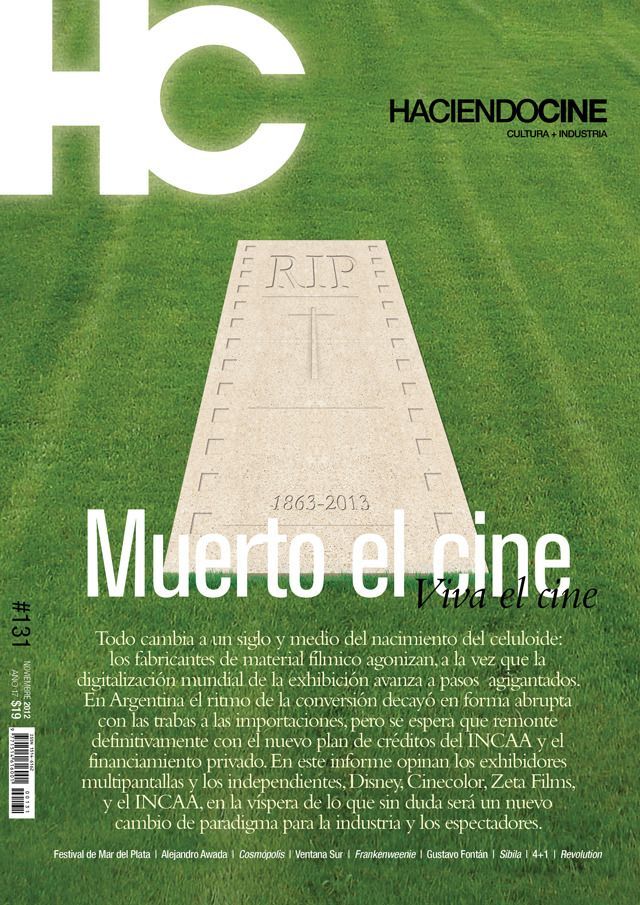 HACIENDO CINE magazine side cover Issue 131 November 2012