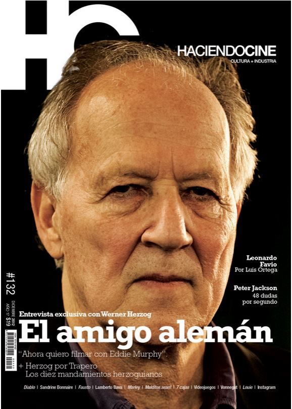 HACIENDO CINE magazine side cover Issue 132 December 2012