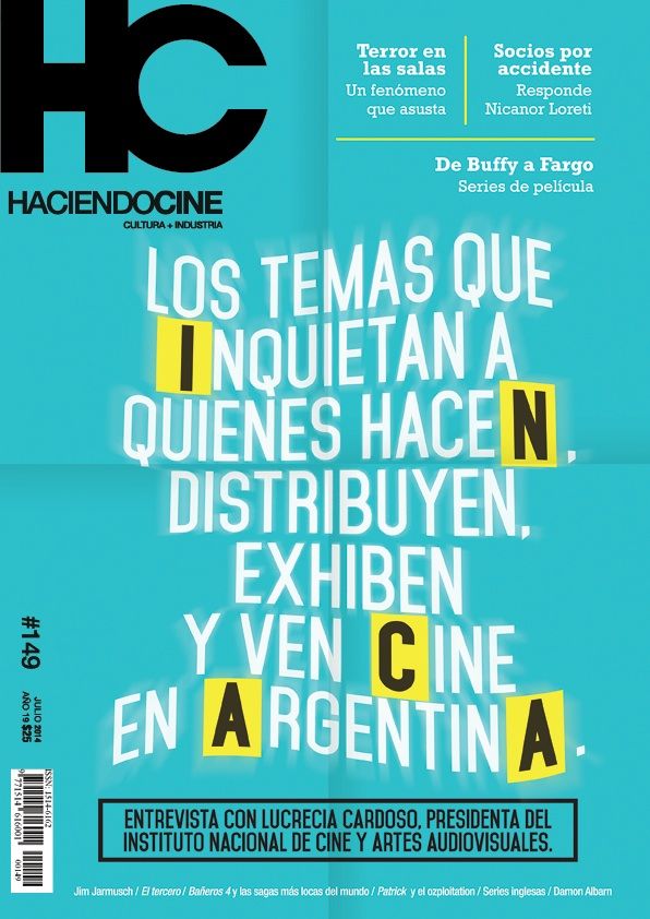 HACIENDO CINE magazine side cover Issue 149 July 2014