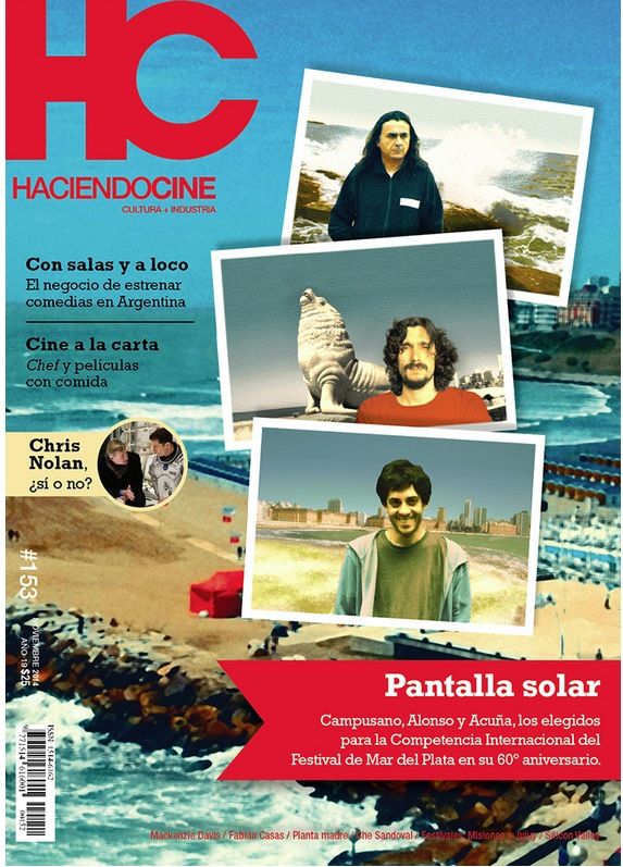 HACIENDO CINE magazine side cover Issue 153 November 2014