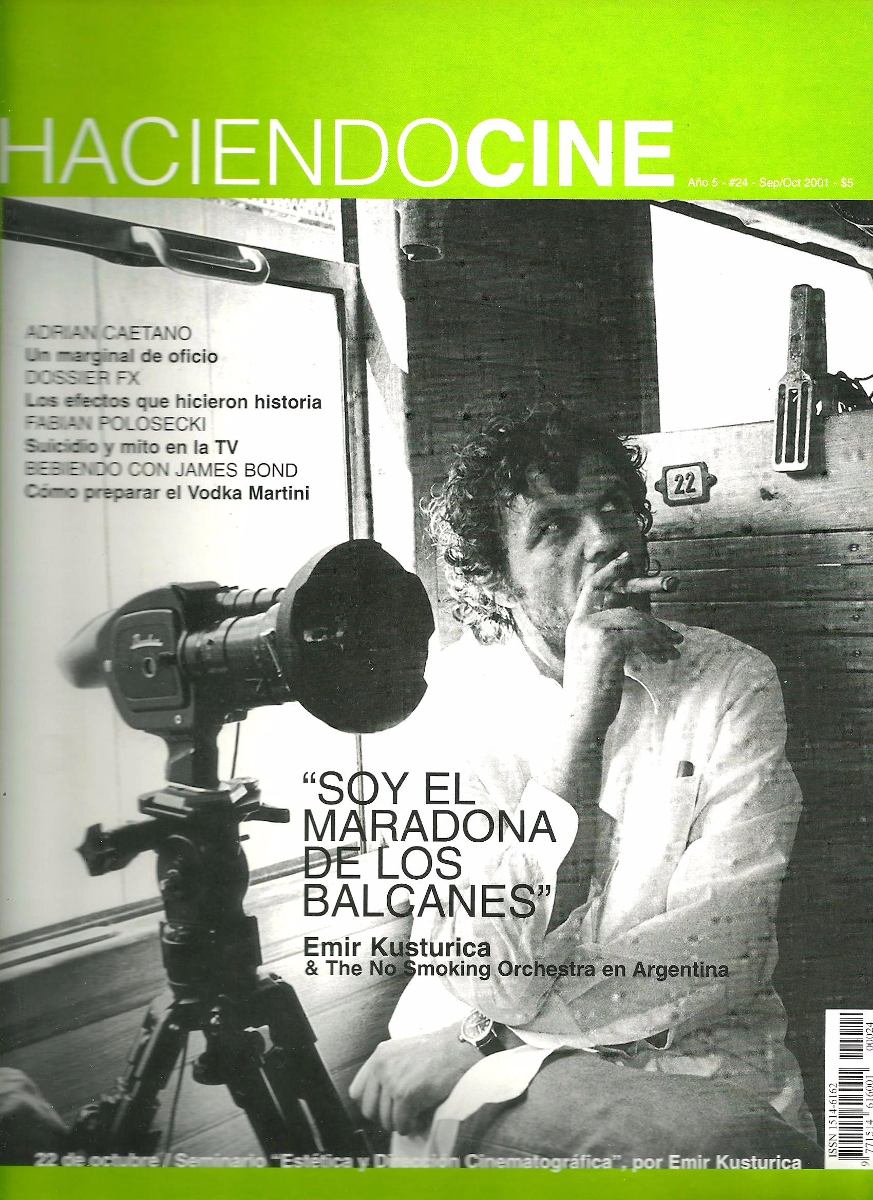 HACIENDO CINE magazine side cover Issue 24 September/October 2001
