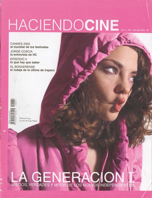 HACIENDO CINE magazine side cover Issue 29 July/August 2002