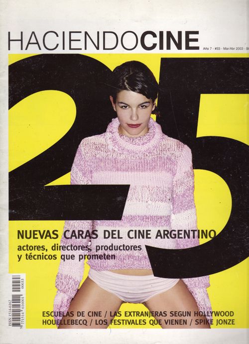 HACIENDO CINE magazine side cover Issue 33 March/April 2003